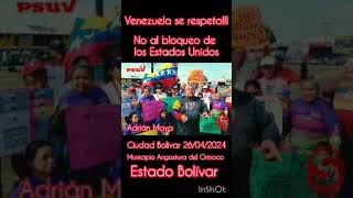 Adrian Maya Venezuela Se Respeta Y No Se Arrodillara Antes Las Pretensiones De Ningun Imperio