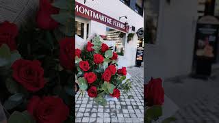 Rosas rojas ,belleza en un solo ramo #FloristeriaMobtmartrefleurs #floristeria #rosas #fly #viral