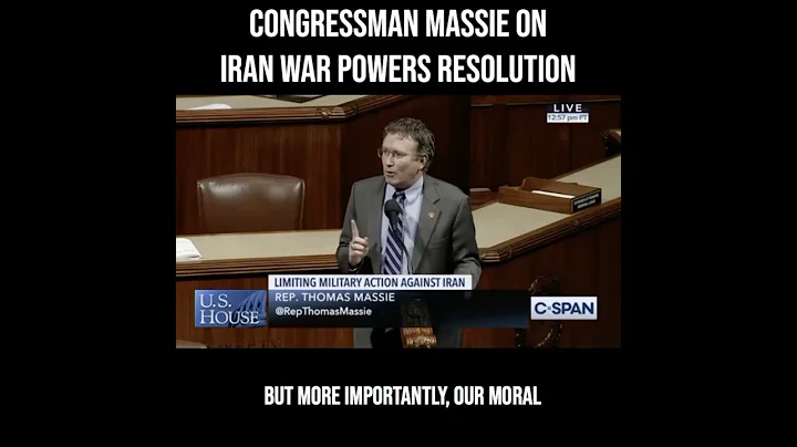 Congressman Massie Supports Iran War Powers Resolution