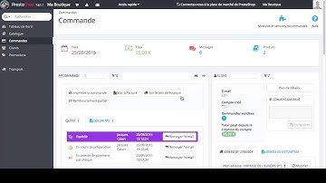 gérer les commandes et les factures avec Prestashop