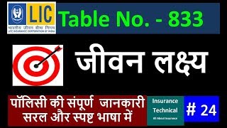LIC Jeevan Lakshya Table No. 833