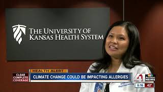 Climate change could be impacting allergies