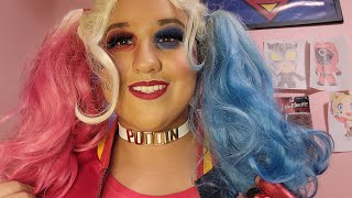 Harley Quinn Suicide Squad Glam Makeup Tutorial|Halloween Makeup