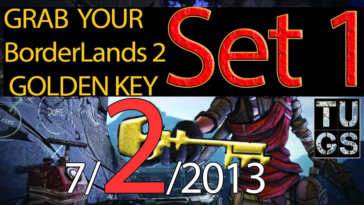 golden key codes borderlands 2