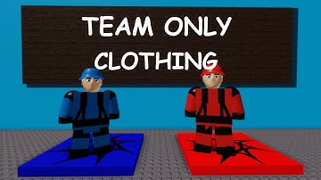 TEAM ONLY CLOTHING!!! | ROBLOX STUDIO