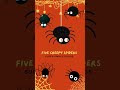 Five Creepy Spiders | Super Simple Songs #shorts