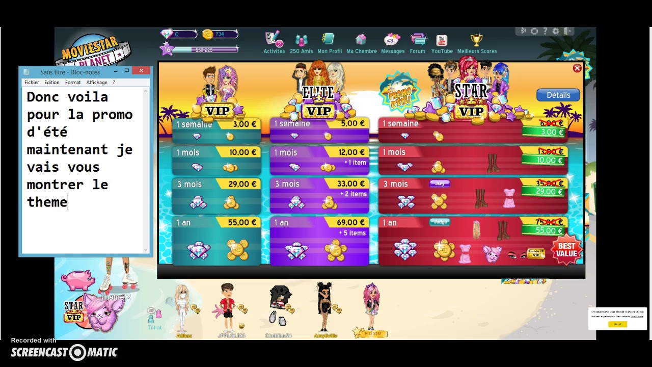 MSPLa promo d'été et le thème de la semaine YouTube