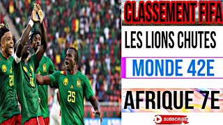 🇨🇲 Classement FIFA : Les Lions indomptables du Cameroun Chute De la Liste !!!