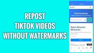 How To Repost TikTok Videos Without Watermarks screenshot 5