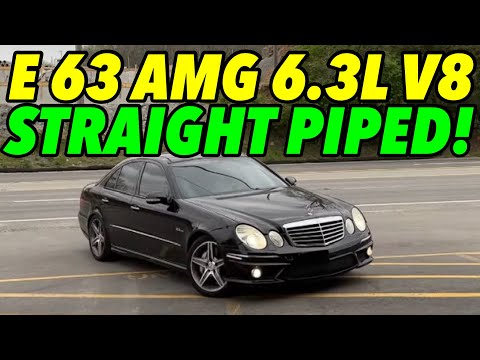 2008 Mercedes E 63 AMG 6.3L V8 w/ STRAIGHT PIPES!