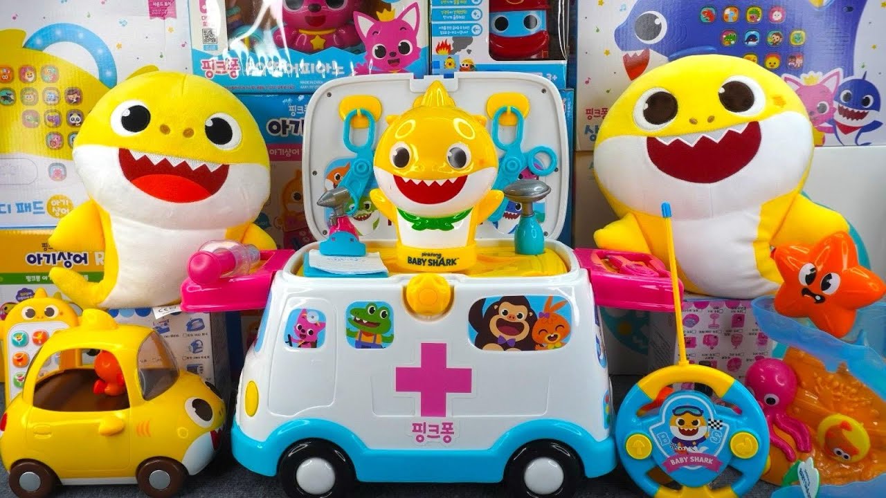 21 Minutes Satisfying Unboxing Pinkfong & Baby Shark Ambulance Playset Collection ASMR