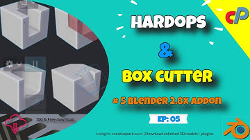 How To Install Blender Box Cutter | Free Blender 2.82 External Addon Part-5