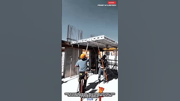 Worker Modern Construction Innovation Makes Modular Formwork Job Easy Work for Safe Casting