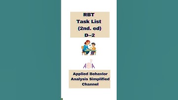 RBT Task List: Describe Common Functions of Behavior!