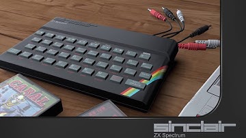 U-render Cinema 4d ZX SPECTRUM INTRO