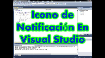 Como crear icono de notificacion en visual studio