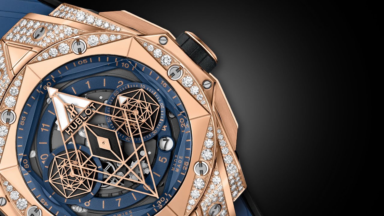 HUBLOT - BIG BANG UNICO SANG BLEU II BLUE PAVÉ - YouTube