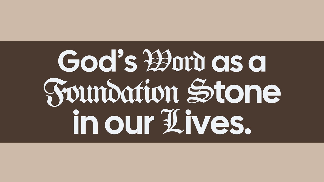 God's Word as a Foundation Stone in our Lives | Capital Edge Church | Pastor Allan Davis