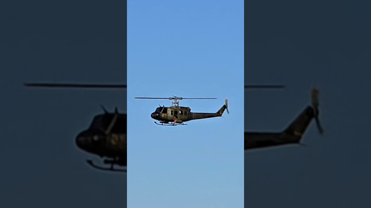 Eachine E190 UH-1D Helicopter final approach 😍 