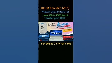 Delta Inverter Program Upload, Download. #delta #vfd #inverter #engineering #rs485 #rj11
