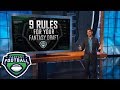 Nine rules you should follow when drafting your fantasy football team in 2018 | ESPN