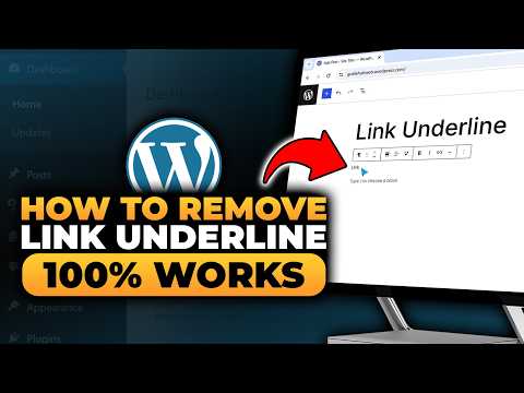 How To Remove Link Underline in WordPress (𝟮𝟬𝟮𝟲) | 100% WORKS | NO Yapping, To The Point & EASY