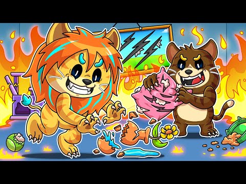 猫になって家の中をめちゃくちゃに破壊してみた!【 ロブロックス Roblox 】