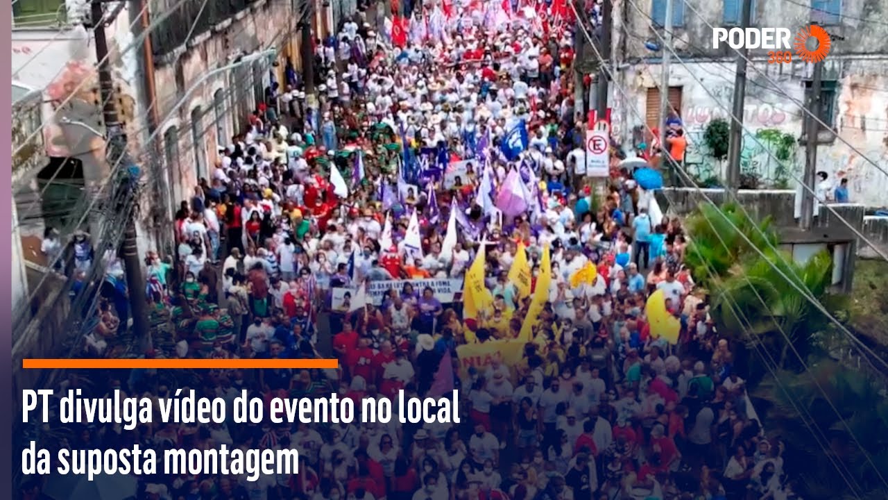 PT divulga vídeo do evento no local da suposta montagem