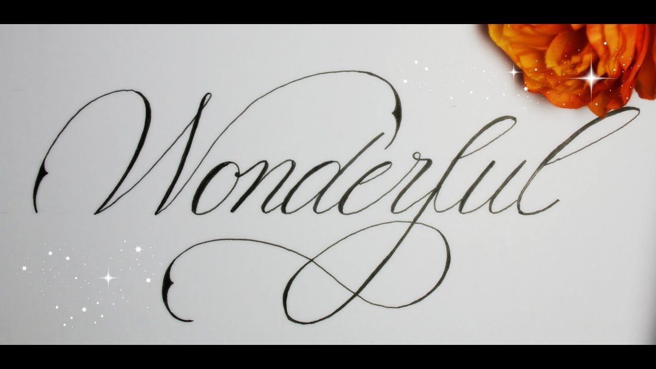 how to write in cursive fancy - wonderful