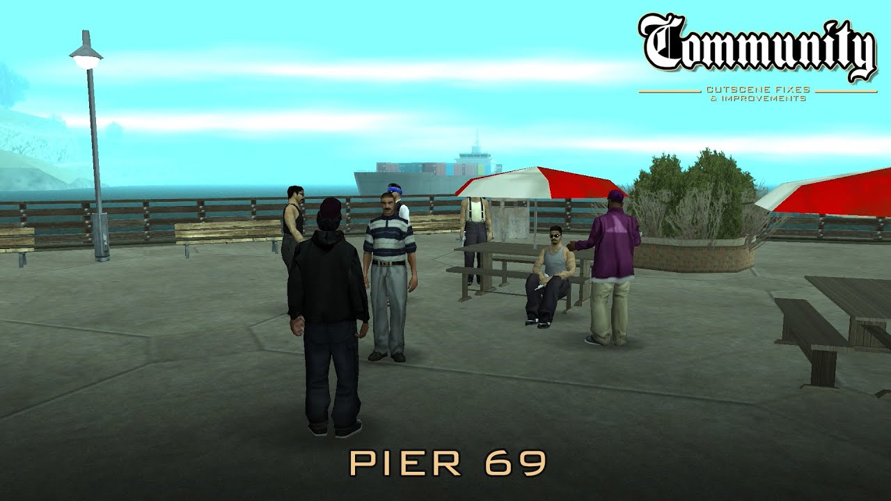 GTA SA Community Cutscene Fixes Mod Pier 69 YouTube 