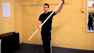 Split Stance Broomstick Pec Mob