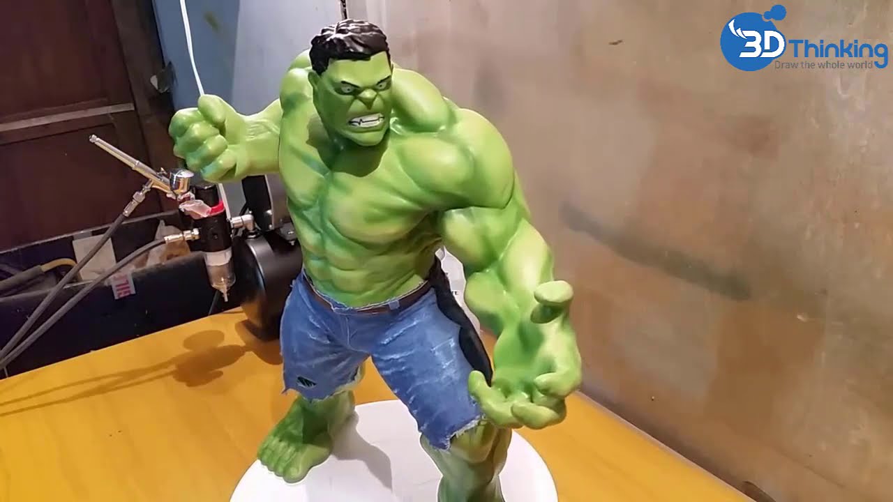 in 3d Update New In 3D và hậu kì tạo mô hình Hulk