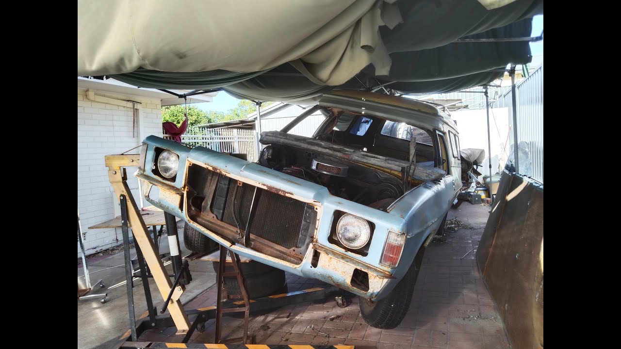 Holden Rust Box HZ Holden Panel Van Rust Repairs part 1 - YouTube