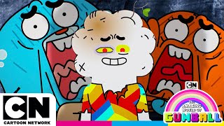 mr small touches grass gumball cartoon network uk