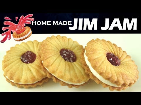 Home - Made Jim Jam Treat Biscuits| Jam x Cream Filled Butter Cookies| Jam Cookies| Yummylicious