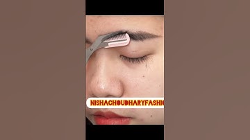 Try this threading hack #trendingonshorts #koreanmakeuplook #threadingtutorial#nishachoudhary