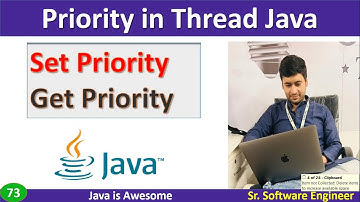 How to set and get priority of thread in java with examples