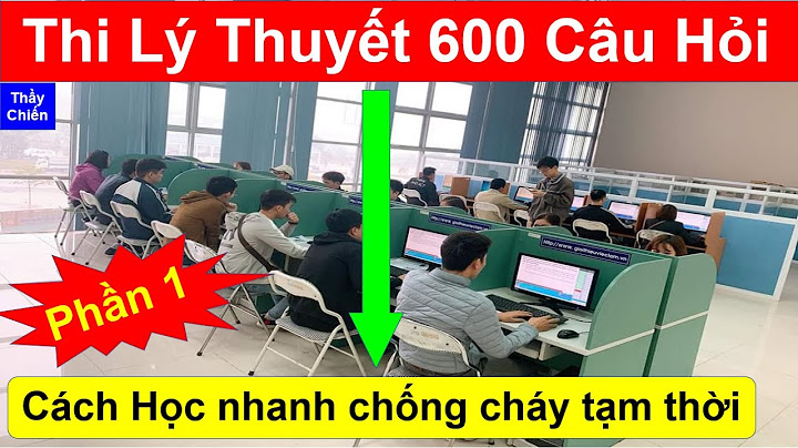 Câu hỏi lý thuyết thi bằng lái xe ô tô