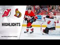 NHL Highlights | Devils @ Senators 1/27/20