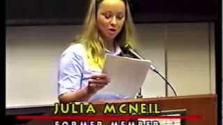 Julia McNeil presentation at ICSA conference in June 2003
