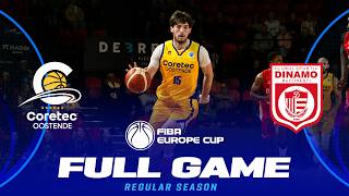 Regular Season | Coretec Oostende v Dinamo Bucharest | Full Basketball Game |FIBA Europe Cup 2026-27