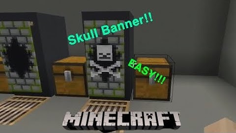 How to make a SKULL BANNER!!! (Minecraft)