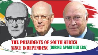 THE SOUTH AFRICAN PRESIDENTS SINCE INDEPENDENCE DURING APARTHEID ERA THEIR CHALLENGES AND IMPACTS