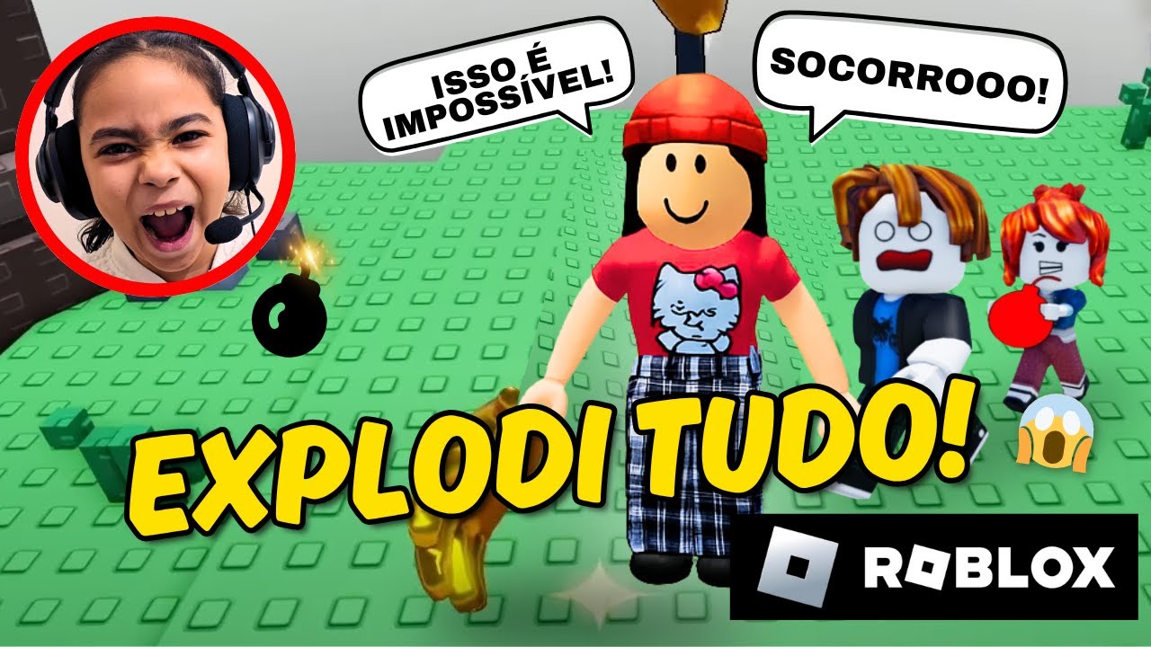 A TORRE KABOOM QUASE ME DEIXOU LOUCA! 💥😂 | Obby no Roblox