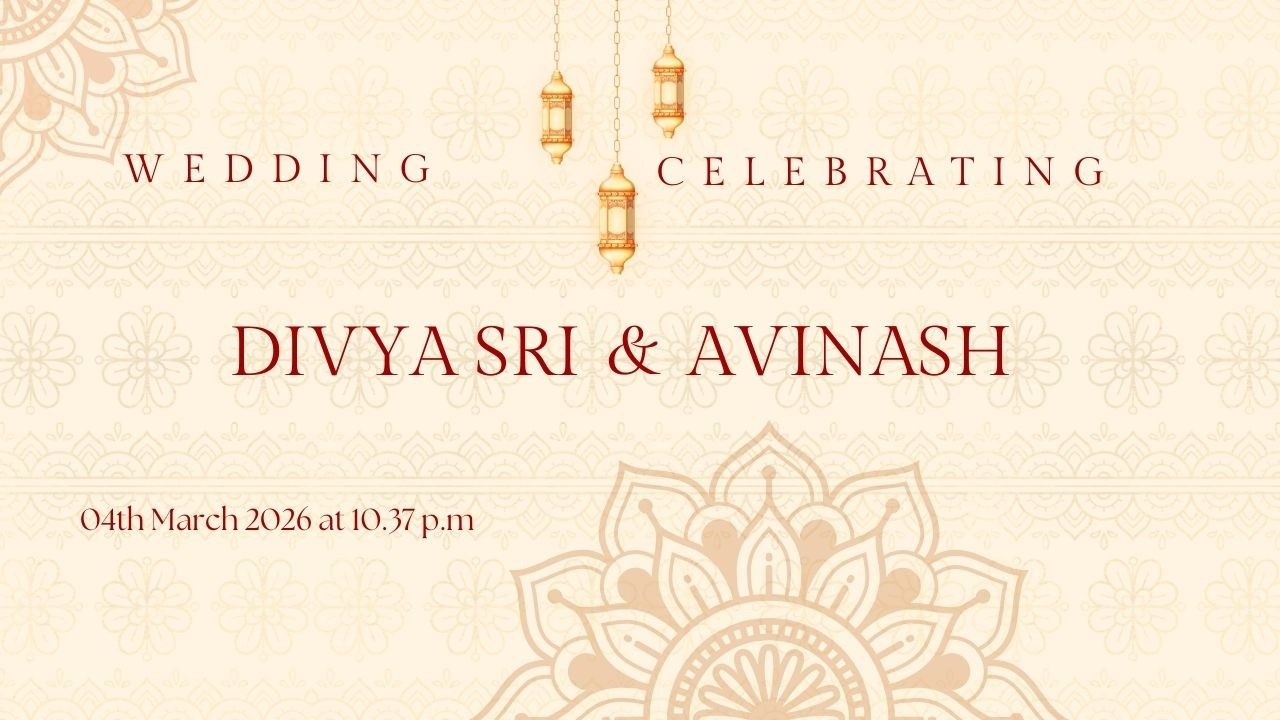 DIVYA SRI WEDS AVINASH