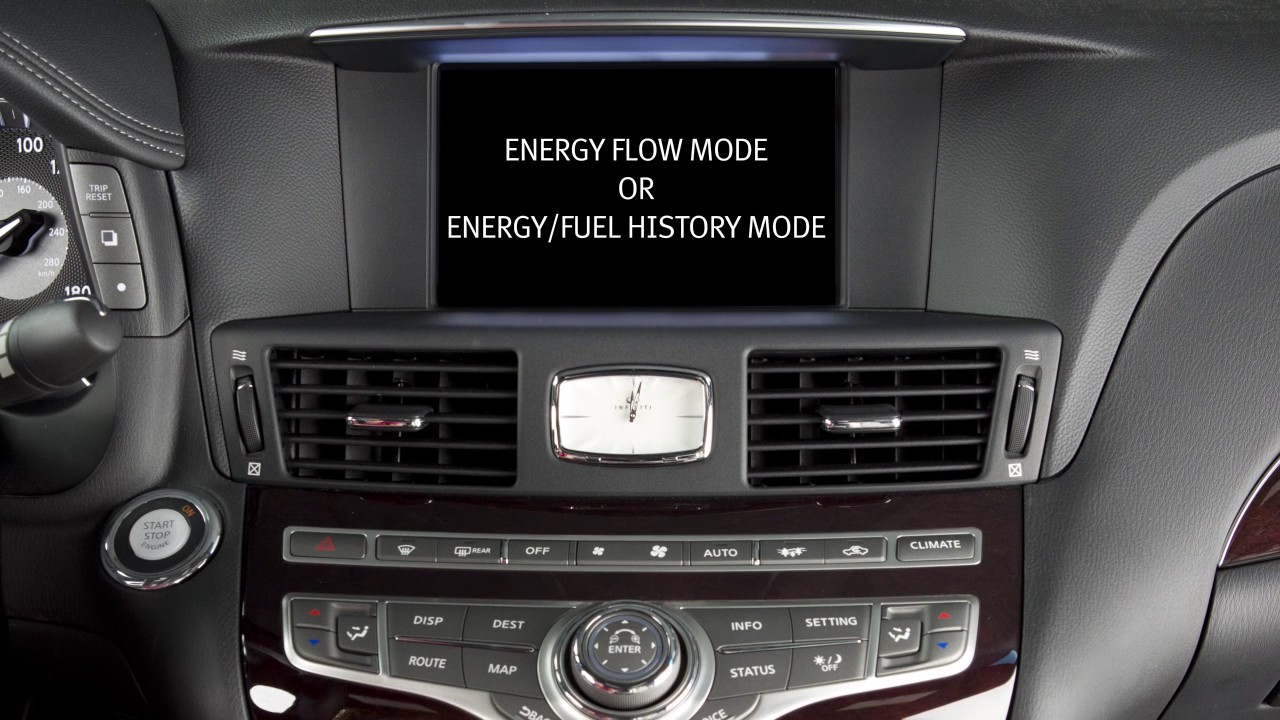electronics 2017 INFINITI Q70 HEV - Energy Monitors
