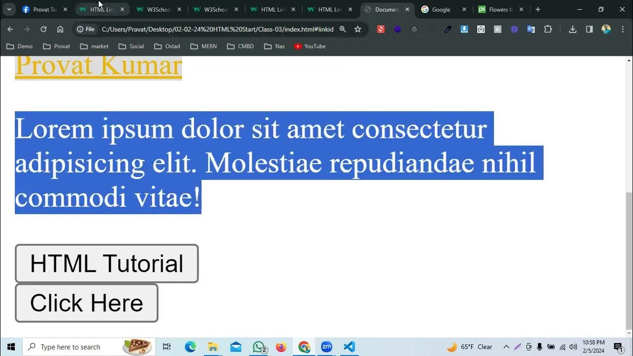 HTML Links Different Colors YouTube