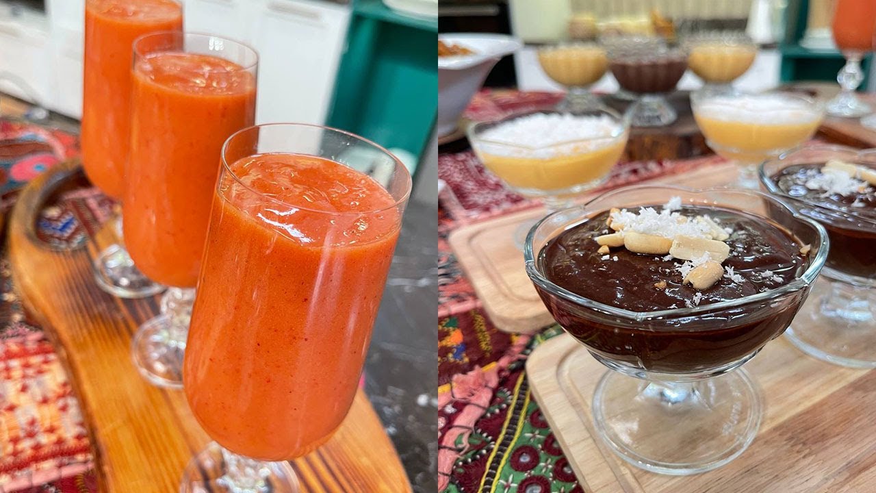 طريقة عمل حلى الكاكا - عصير الكاكا | سر الصنعة مع الشيف دعاء السمنودي