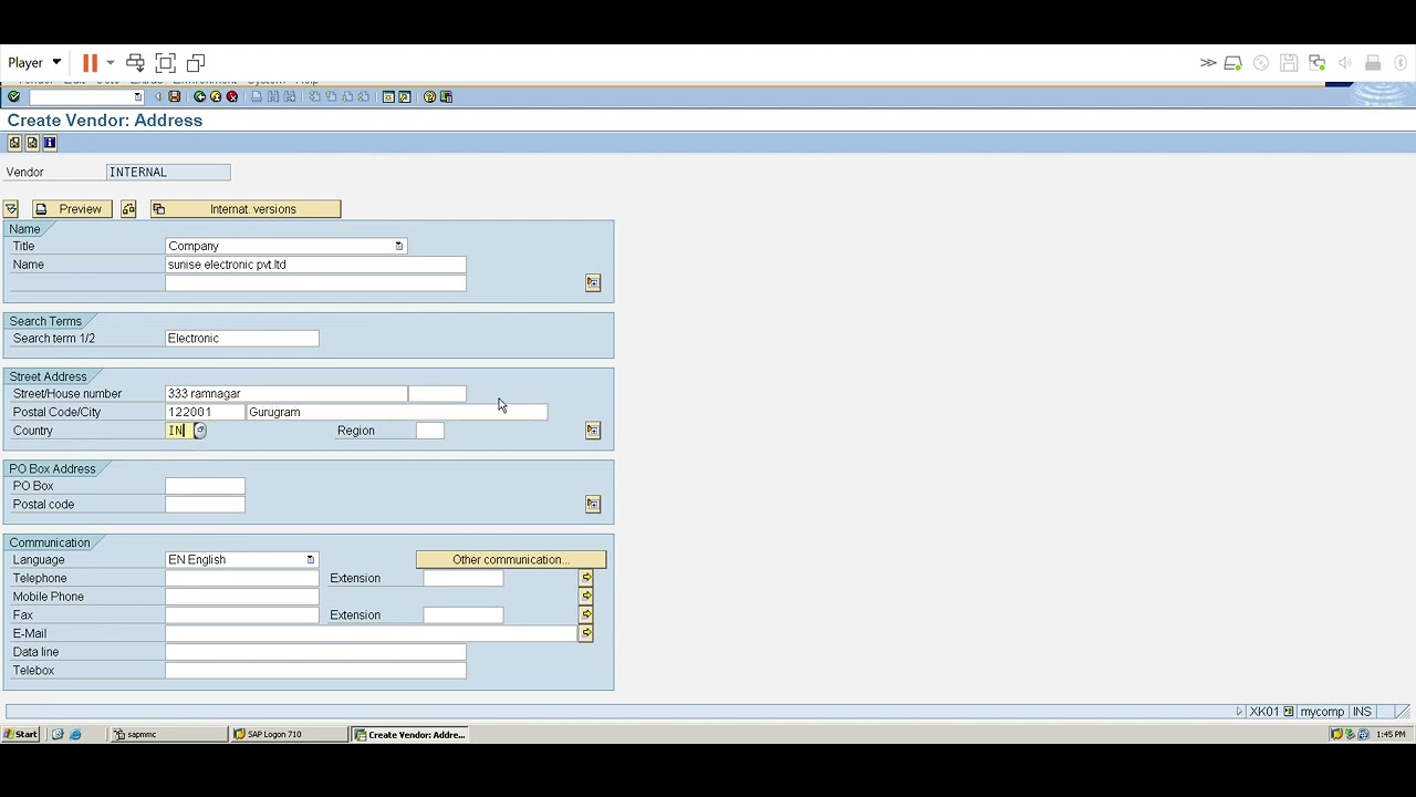 "How to Create Vendor Master in SAP MM | Step by Step Tutorial" - YouTube
