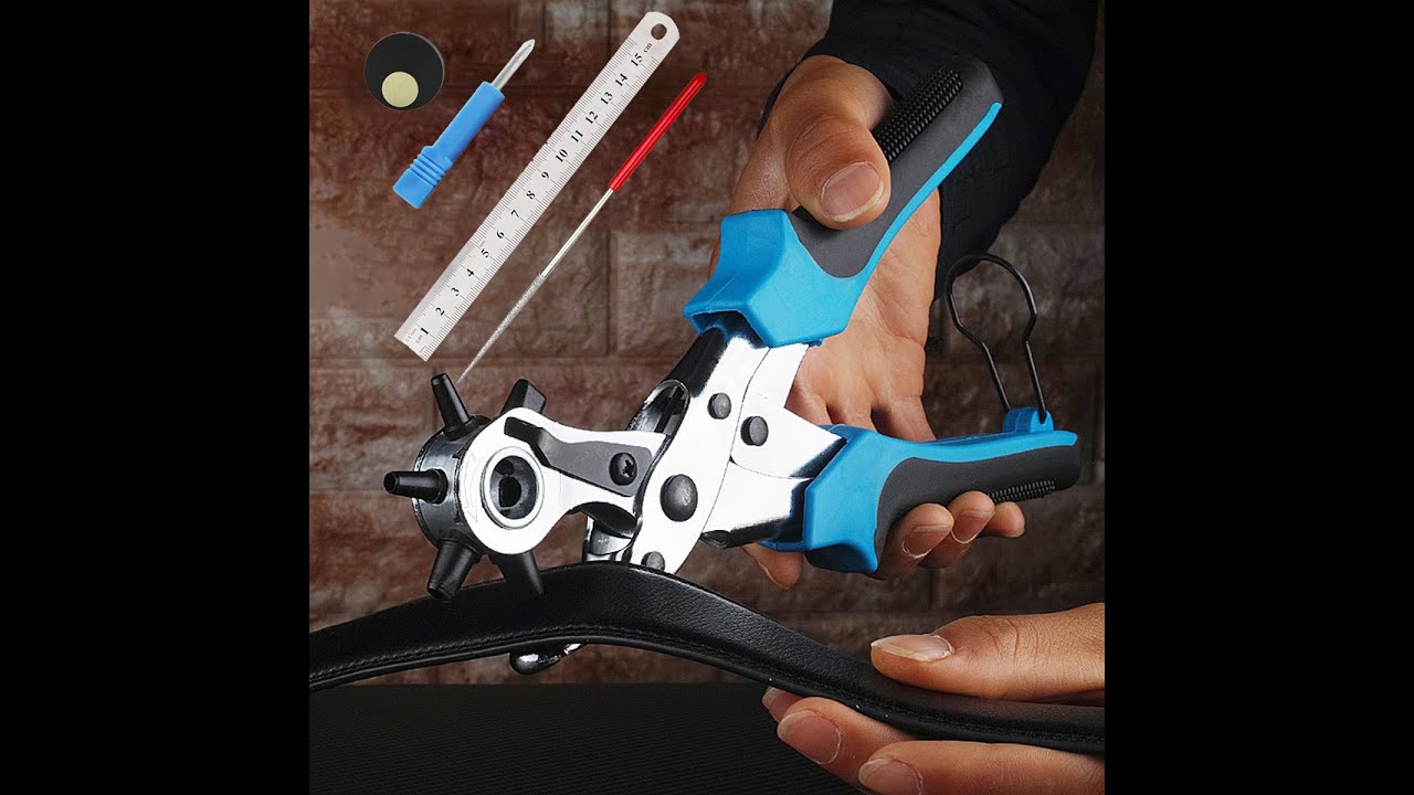 Punch Plier Hole Punching Machine Round Hole Perforator Tool Make Hole Puncher